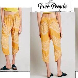 Free People Harem Genie Pant Slouchy Capri Summer Pant Crop Jogger Boho FB Beach
